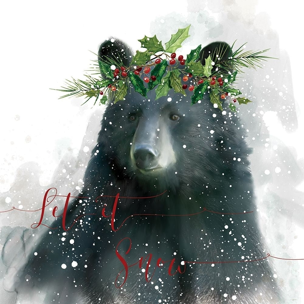 Let It Snow Bear Poster Print by Carol Robinson Image 1