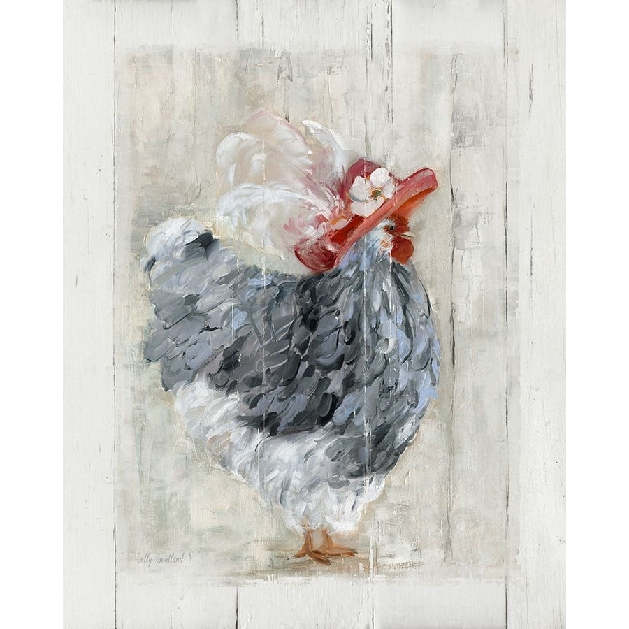 Sunday Best Hen Poster Print by Sally Swatland Image 1