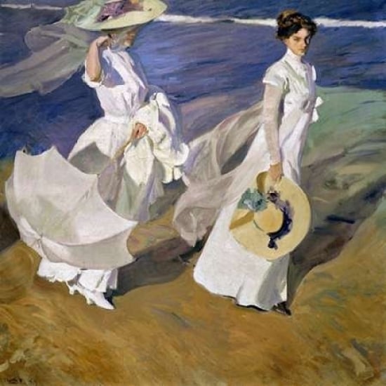 Strolling along the Seashore Poster Print by Joaquin Sorolla y Bastida Image 2