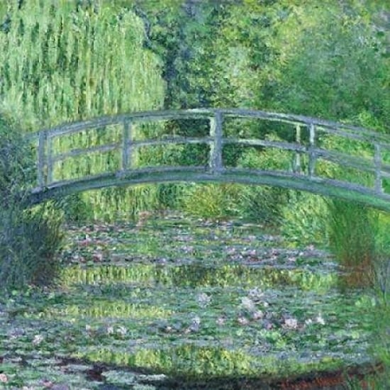 The Waterlily Pond- Green Harmony Poster Print by Claude Monet Image 1