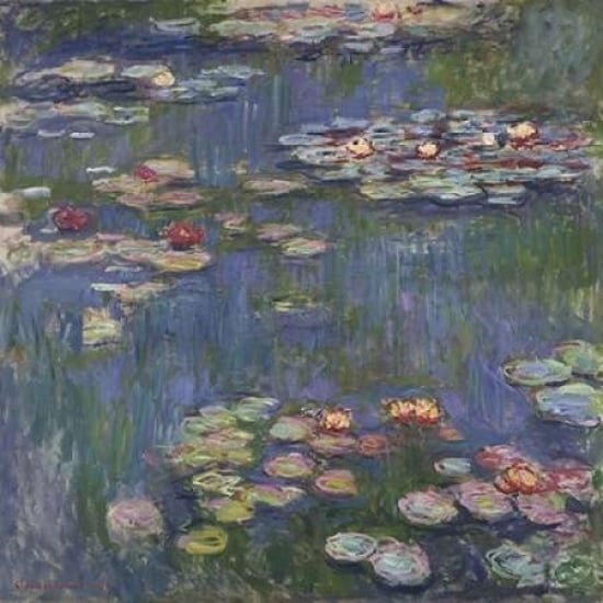 Water Lilies Poster Print by Claude Monet Image 1