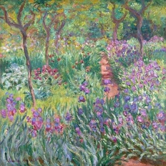 The artists garden at Giverny Poster Print by Claude Monet Image 1