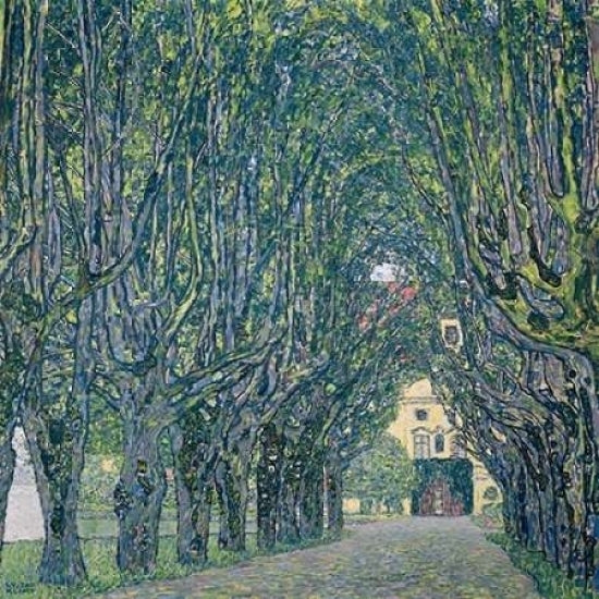 Allee im Park von Schloss Kammer Poster Print by Gustav Klimt Image 1