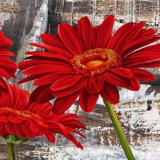 Red Gerberas II Poster Print by Jenny Thomlinson Image 2