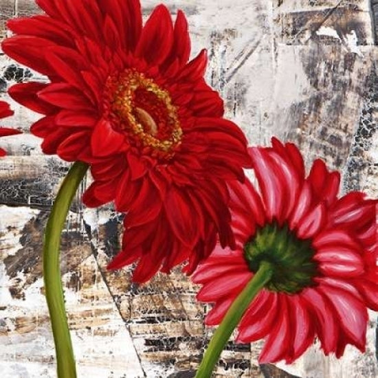 Red Gerberas III Poster Print by Jenny Thomlinson Image 1