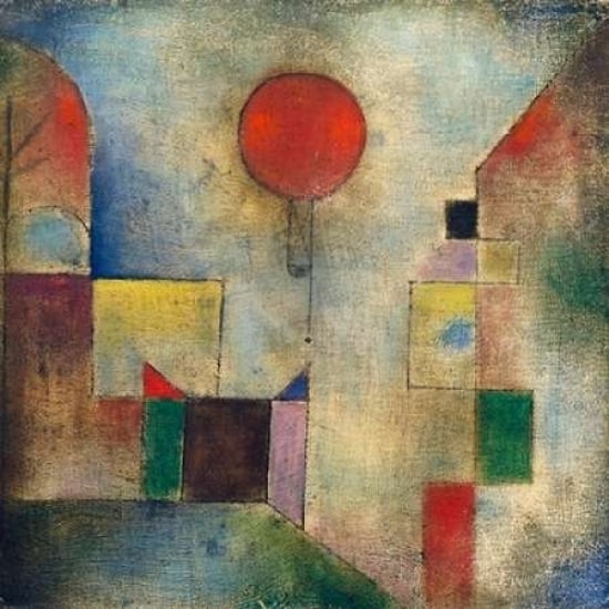 Red balloon Poster Print by Paul Klee Image 1