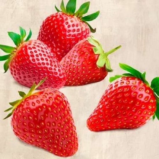 Strawberries Poster Print by Remo Barbieri Image 1