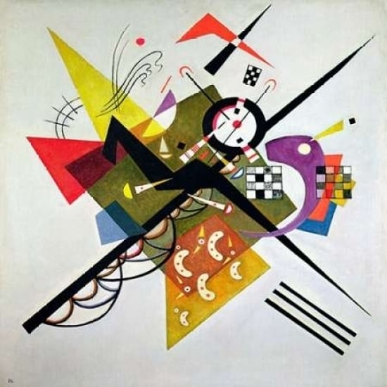 On White II Poster Print by Wassily Kandinsky Image 1