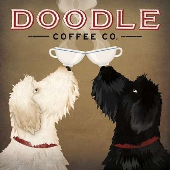 Doodle Coffee Double IV Poster Print by Ryan Fowler Image 2