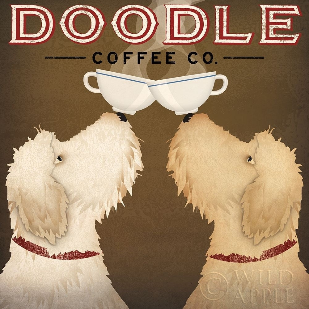 Doodle Coffee Double II Poster Print by Ryan Fowler Image 1