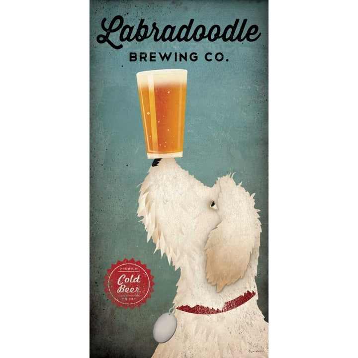 Labradoodle Brewing Poster Print by Ryan Fowler Image 2