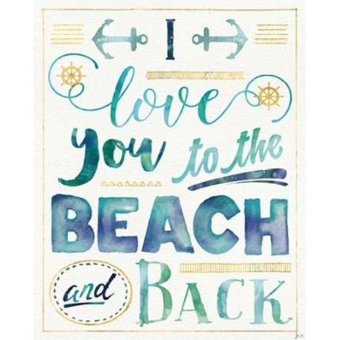 Coastal Words I Poster Print by Jess Aiken Image 1