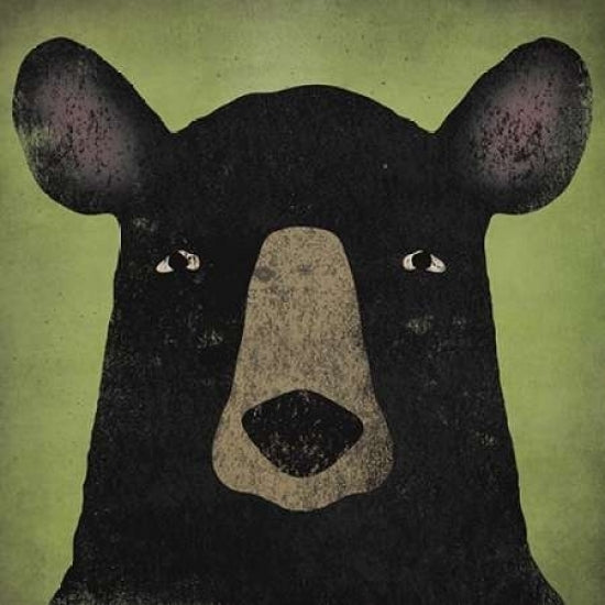 The Black Bear Poster Print by Ryan Fowler Image 1