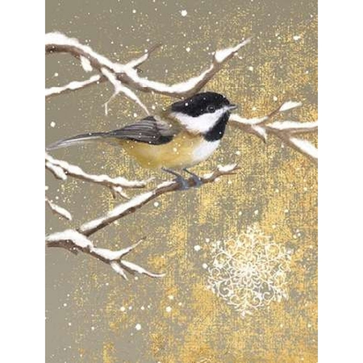 Winter Birds Chickadee Color Poster Print by Beth Grove Image 2