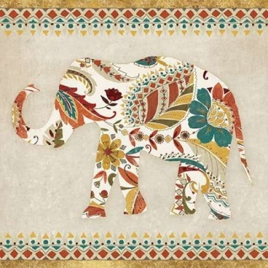 Boho Elephant II Poster Print by Wild Apple Portfolio Image 1