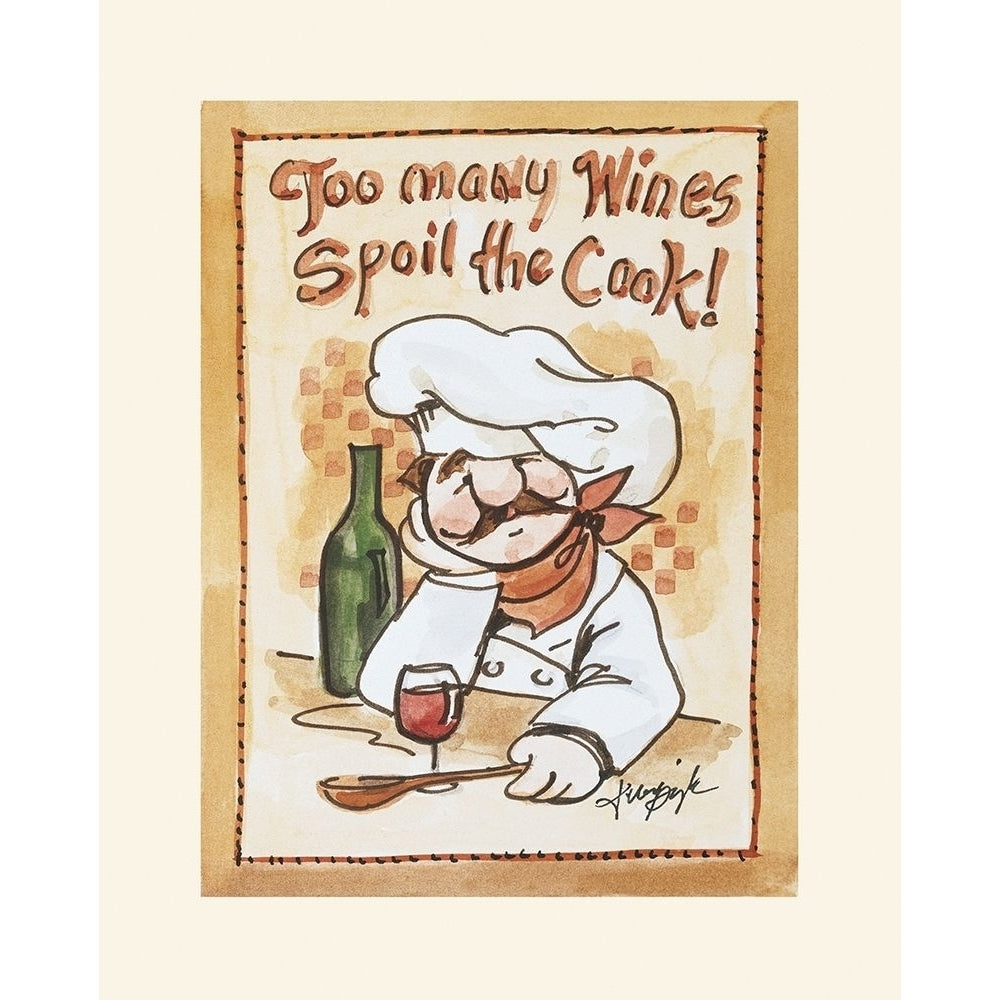 Chef Too Many Wines Poster Print by Unknown Unknown 22014 Image 1