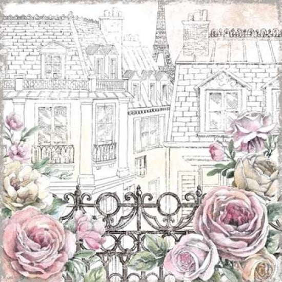 Paris Roses II Poster Print by Beth Grove Image 1