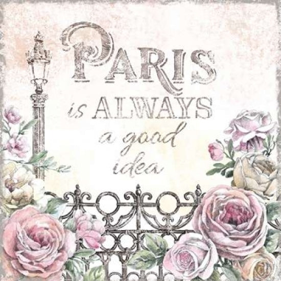 Paris Roses IV Poster Print by Beth Grove Image 1