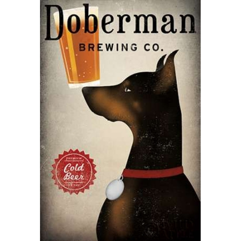 Doberman Brewing Company Poster Print by Ryan Fowler Image 2