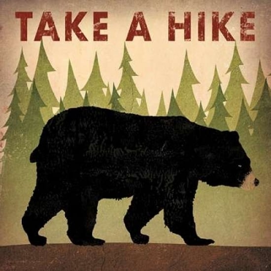 Take a Hike Black Bear Poster Print by Ryan Fowler Image 2