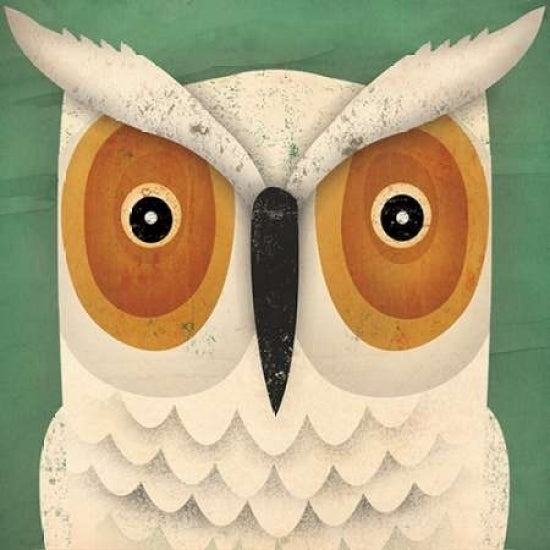 White Owl Poster Print by Ryan Fowler Image 1