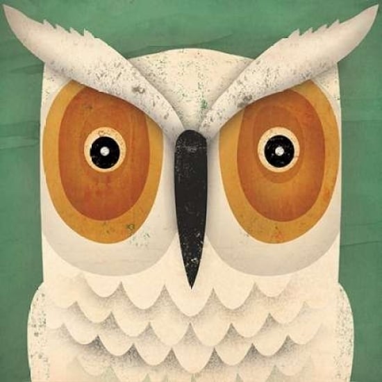 White Owl Poster Print by Ryan Fowler Image 2