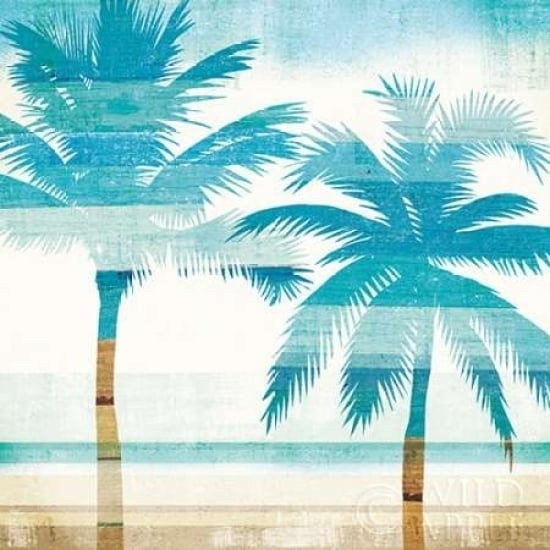 Beachscape Palms III Poster Print by Michael Mullan Image 1