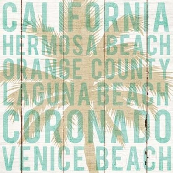 Bon Voyage California Palm Poster Print by Michael Mullan Image 2