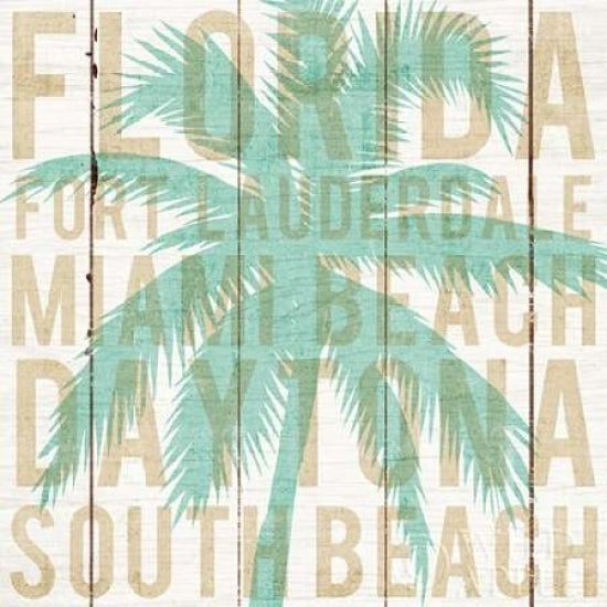 Bon Voyage Florida Palm Poster Print by Michael Mullan Image 2