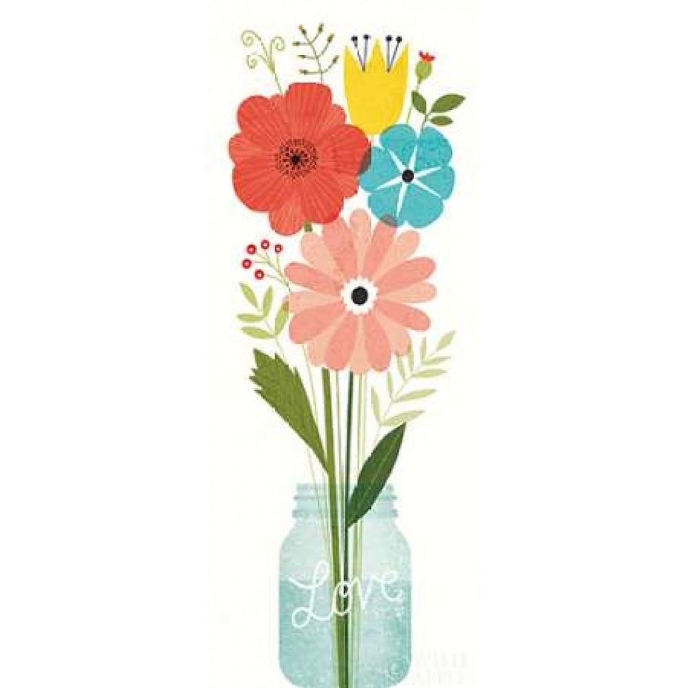 Seaside Bouquet VI Mason Jar Poster Print by Michael Mullan Image 2