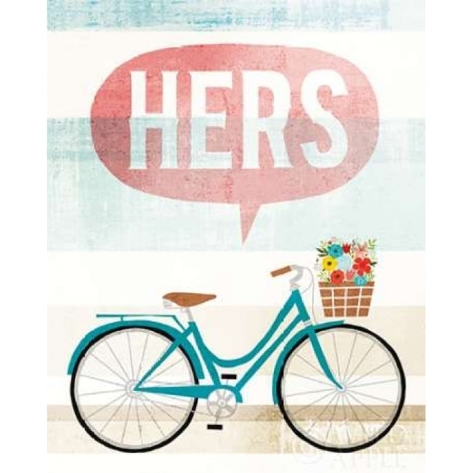 Beach Cruiser Hers II Poster Print by Michael Mullan Image 1