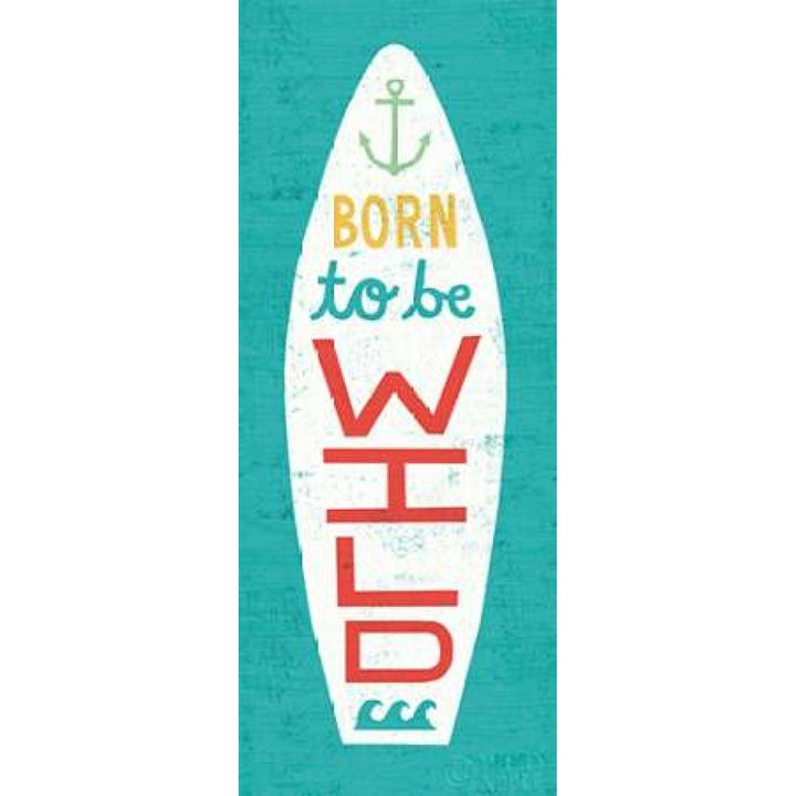 Beach Bums Surf Board I Poster Print by Michael Mullan Image 1