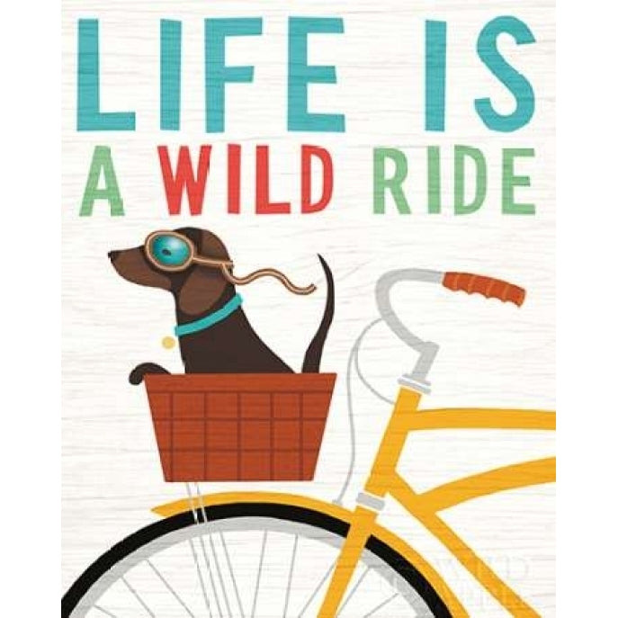 Beach Bums Dachshund Bicycle I Life Poster Print by Michael Mullan Image 2