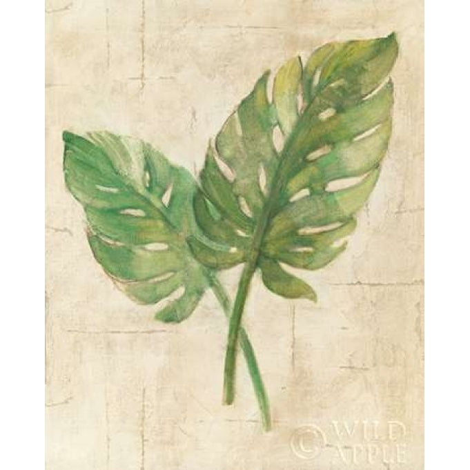 Monstera Leaves Neutral Crop Poster Print by Albena Hristova Image 2