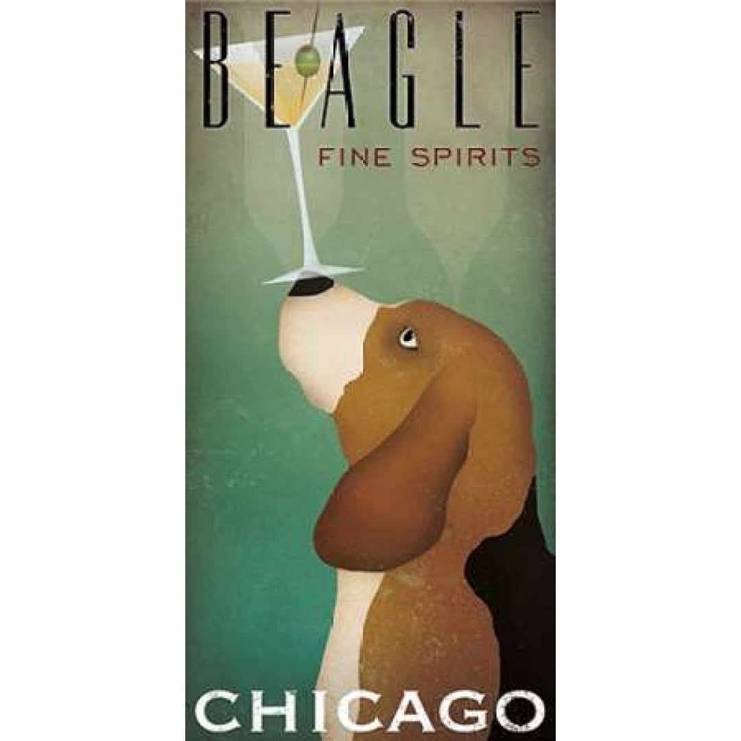 Beagle Martini Poster Print by Ryan Fowler Image 2