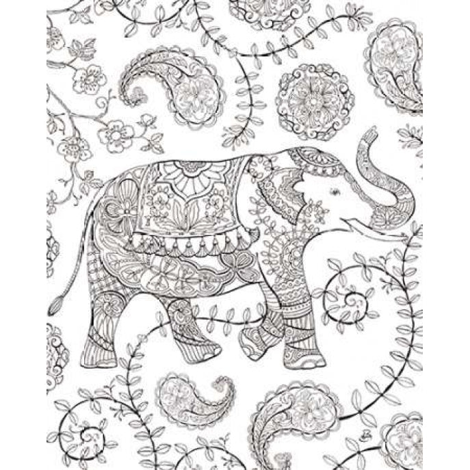 Color My World Elephant III crop Poster Print by Brissonnet Daphne Image 2