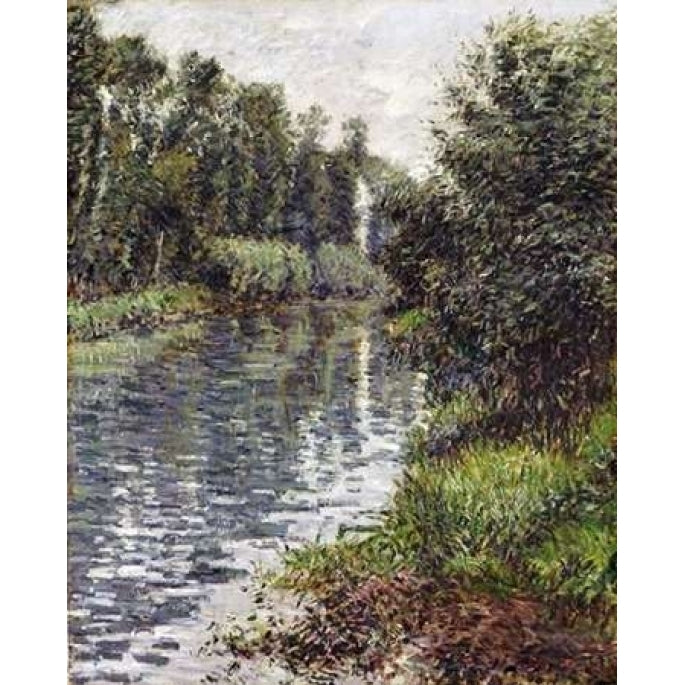 A Small Branch of The Seine Argenteuil Poster Print by Gustave Caillebotte Image 2