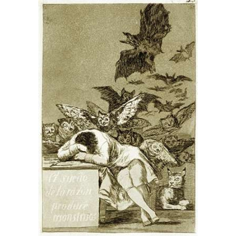 The Sleep of Reason Produces Monsters - Los Caprichios Poster Print by Francisco De Goya Image 2