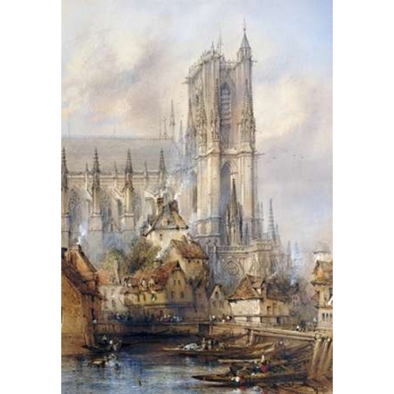 Amiens Cathedral Poster Print by Thomas Colman Dibdin Image 2