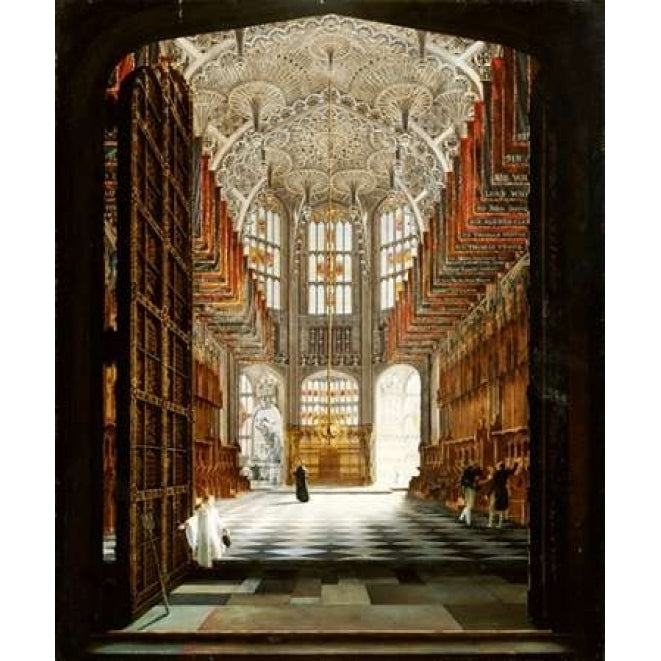 A View of The Interior of Henry VIIs Chapel Westminster Abbey Poster Print by John Harwood Image 1