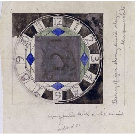 Design For Clock Face 1917 Poster Print by Charles Rennie Mackintosh Image 1