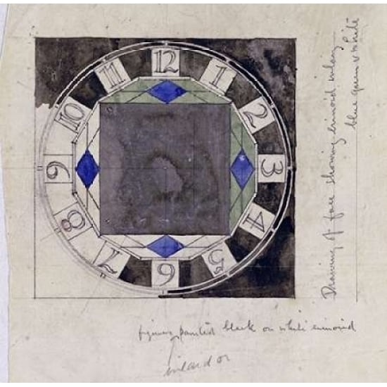 Design For Clock Face 1917 Poster Print by Charles Rennie Mackintosh Image 2