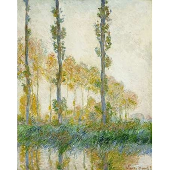 The Three Trees Autumn Poster Print by Claude Monet Image 1