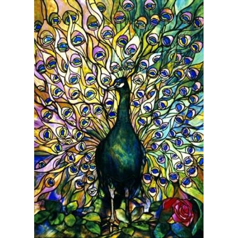 Fine Peacock Poster Print by Tiffany Studios Image 2