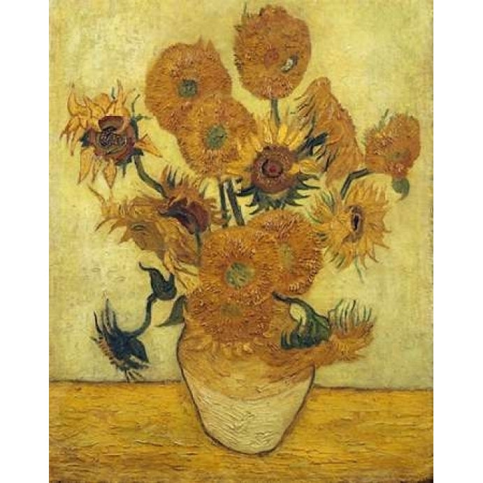 Vase with Fifteen Sunflowers 1889 Poster Print by Vincent Van Gogh Image 1