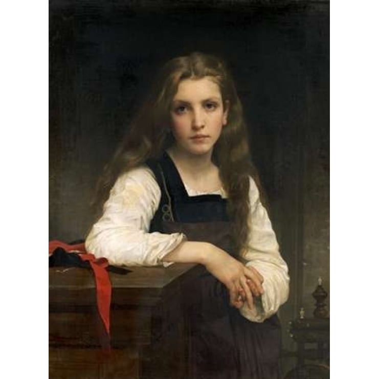 The Fair Spinner Poster Print by William-Adolphe Bouguereau Image 2