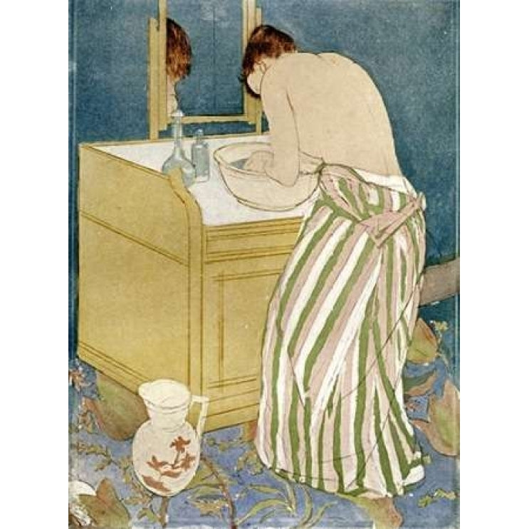 Woman Bathing Poster Print by Mary Cassatt Image 2