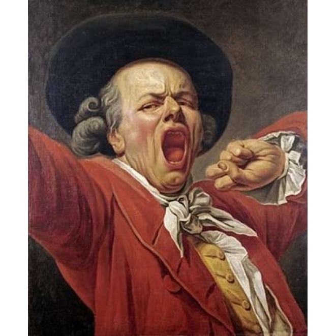 Self-Portrait As a Yawning Man Poster Print by Francois-Joseph Ducreux Image 2