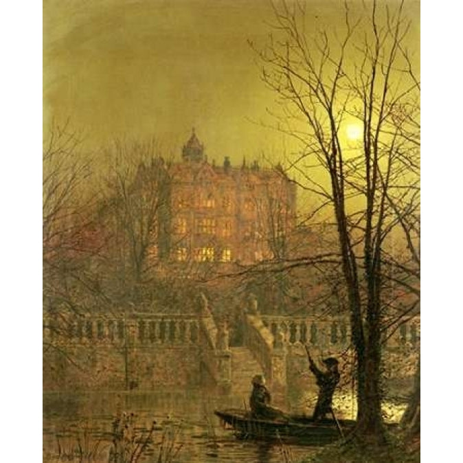 Under The Moonbeams Poster Print by John Atkinson Grimshaw Image 2