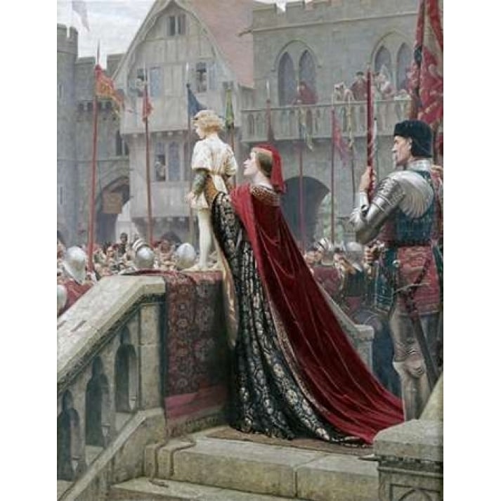 A Little Prince Likely In Time To Bless a Royal Throne Poster Print by Edmund Blair Leighton Image 1